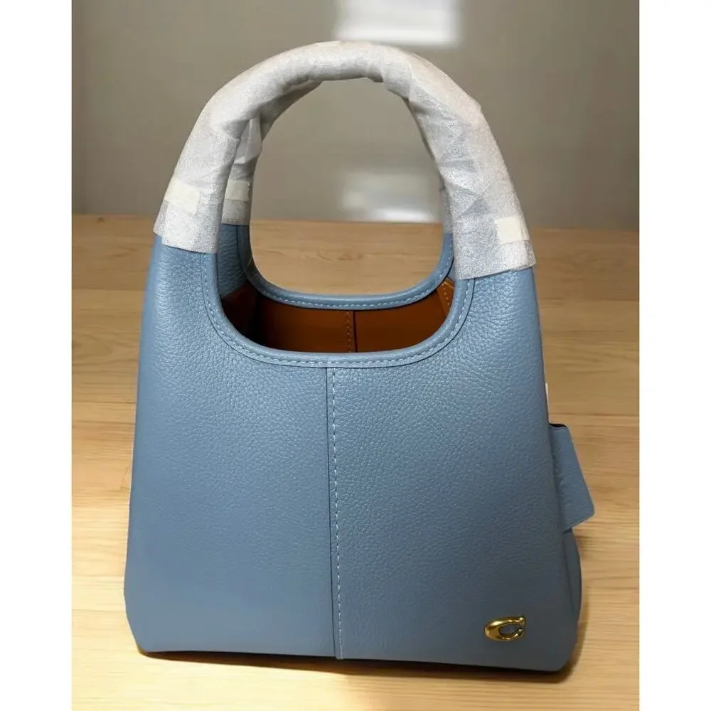 NWT Coach CM545 Pebble Leather Lana 23 Shoulder Bag & NY Zip Card Case